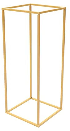 4 pezzi pavimento colonna colonna oro matrimonio arco fiore cornice sfondo sfondo matrimonio supporto per feste, eventi, decorazione, cabina fotografica, rimovibile e riutilizzabile