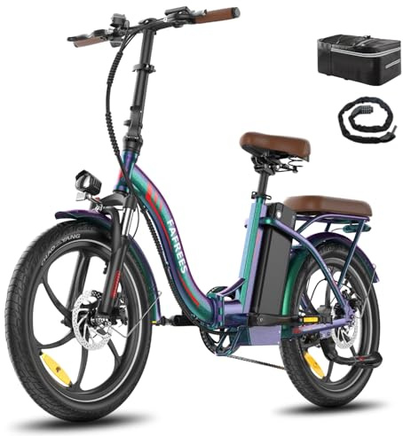 Fafrees F20 Pro E-cykel hopfällbar cykel, uppgradering 2025 Ebike män 20 x 3,0 tum, elcykel 22,5 Ah/810 Wh batteri, e-cykel kvinnor 250 W 25 km/h, Fatbike 7S, e-cykel vikbar lagervikt 140 kg