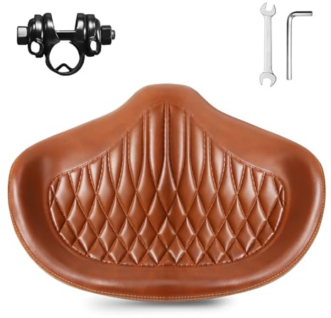AEYINO Sella per bicicletta extra large da uomo e donna, comoda e ampia con morbida imbottitura in schiuma, ergonomico sellino senza naso per mountain bike, city bike, bici da corsa e cyclette
