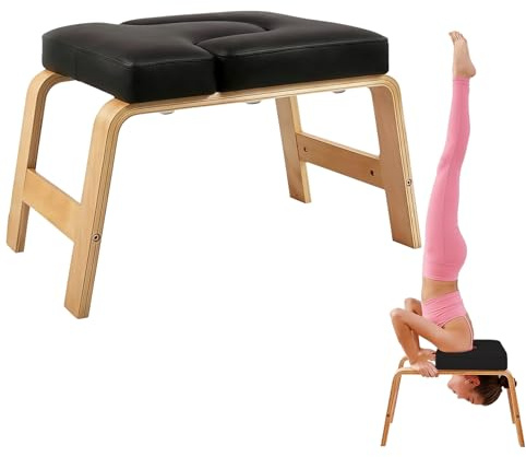 Yoga Headstand Bench,Stand Yoga Inversion Chair Trainer Stool for Home
