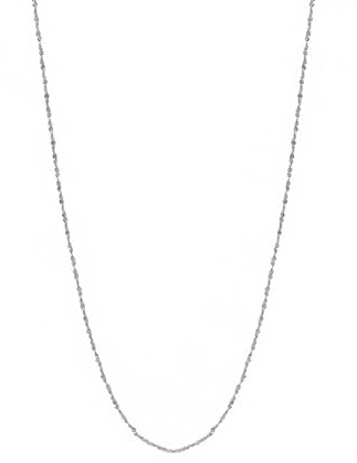 crayfomo Collana a catena regolabile in acciaio al titanio argento, girocollo a maglie minimalista per uomo e donna, classico accessorio gioielli per il collo di tutti i giorni