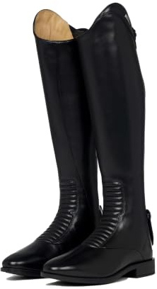 LeMieux Essence Riding Boots - Regular Height - X-Slim Width - Black | Womens Equestrian Long Leather Horse Riding Boots - Regular Height & X-Slim Width Calf