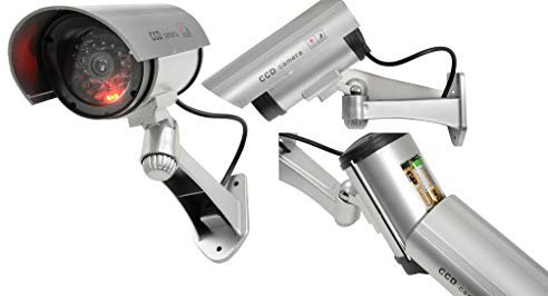 ShaniTech Dummy Bullet CCTV Security Camera with Flashing LED Indoor Outdoor Fake Camera