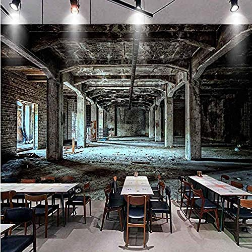 Retro Nostalgic Wallpaper 3D Stereo Persönlichkeit Wandtuch Schwarzweiss Graffiti Wallpaper Industrial Style Wandbi Wanddekoration fototapete 3d Tapete effekt Vlies wandbild Schlafzimmer-430cm×300cm