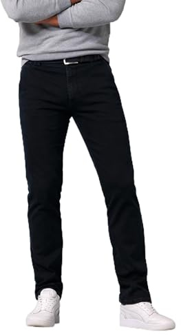 MEYER Pantalon Roma Denim pour homme - 9-629 Blue-Black - T 400 Denim Chino