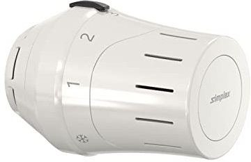 Simplex Exklusiver Thermostatkopf TC-E1 - Weiß, M 30 x 1., Einfache Temperaturregelung, Hohe Effizienz- F35330