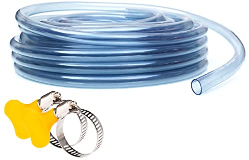 VARGORT PVC-slang transparent | PVC-slang 6 mm | slang 10 mm innerdiameter | PVC-slang, akvarieslang | luftningsslang för dammar och akvarier | PVC-slang glasklar 13 mm x 10 mm
