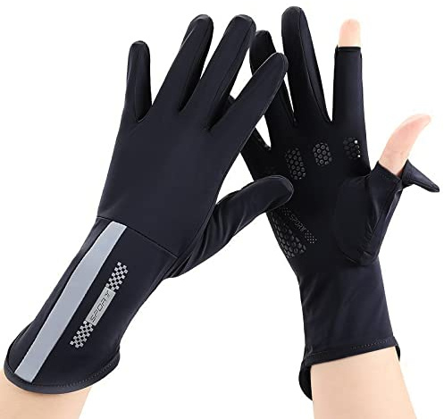 haozaikeji Gants de Conduite Unisexe Gants de Protection UV Respirants Élastique Gants d'été en Plein Air Protection Poignet Bras Gant Antidérapant pour Vélo Moto Pêche Course Escalade Gloves Sport