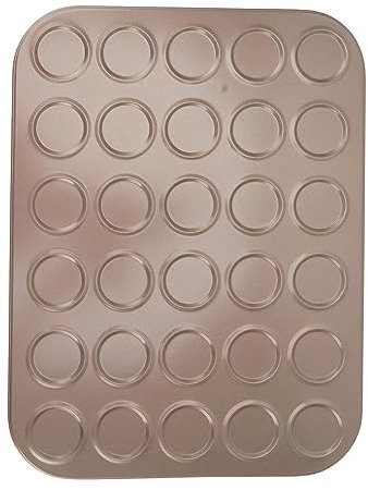 Muffinspanna Macaron Bakform Pan Muffinsplåt Bakning Kolstål Bakform För Ugnsbakning Guld(30 st)