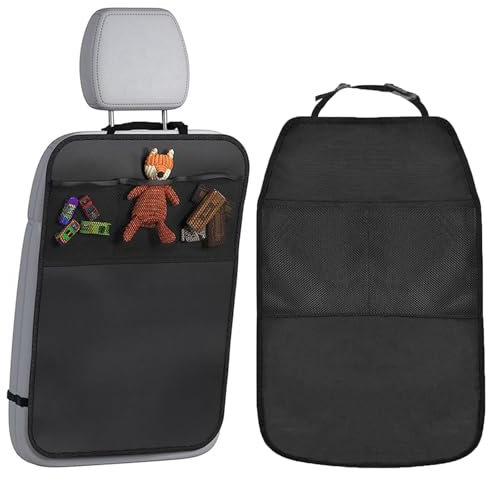 Car Seat Kick Mats Kick Mats Back Seat Protector for Kids Waterproof and Stain Resistant Seat Protectors Adjustable Car Backseat Organizer Car Seat Protector Car Back Seat Organizer for Kids 1PC