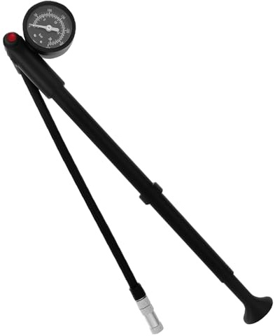 Bike Shock Pump, [300 PSI] High Pressure Front Fork Pump with Gauge, Air Release Button, Portable Bike Suspension Pumps Mini Pumps for Bicycle, Shock Absorber, MTB
