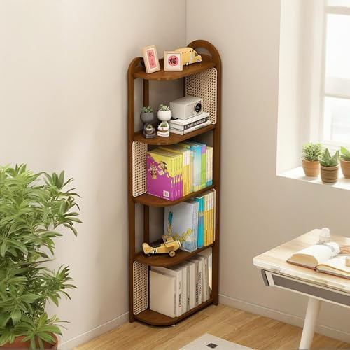 VOLDAX Librería de 4/5 Niveles Torre De Estanterías De Columna Vertebral, Torre De Estantería Vertical, Organizador de Estilo Industrial para Oficina Salón Dormitorio(151cm/59in)
