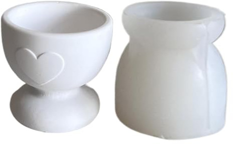 Moule à œufs pour argile – Porte-œufs anti-adhésif en forme de cœur, moule en argile de qualité alimentaire, fournitures de cuisine | Outils de bricolage, organisateur de vaisselle de vacances de