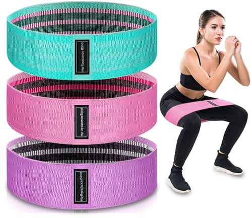 Exercise Band, Resistance Bands Set for Glutes,Yoga, 3 Level Green