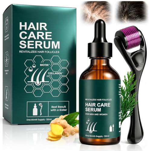 60ml Suero De Crecimiento Del Cabello, SéRum Para El Crecimiento Del Cabello Hombres/Mujeres, SéRum Capilar Fortificante AnticaíDa, Para Un Cabelludo MáS Denso, FáCil De Llevar Cuando Sales