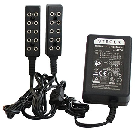 Kahlert Licht Ruhe-/Flackerlichttrafo für Puppenstuben und Weihnachtskrippen, schwarz