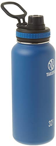 Takeya 50018 Insulated Stainless Steel Water Bottle, 18/8 Food Grade, Navy