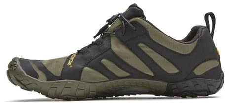 Vibram Women's FiveFingers V-Run | Barefoot Road Running Shoes for Natural Comfort & Stability, Ivy/Black, 39 EU / 8-8.5 US