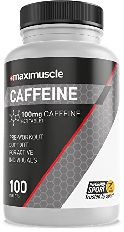 MaxiNutrition Caffeine Tablets 100mg 100'S, Performance Support, Pre-Workout Boost