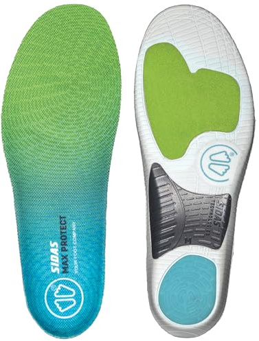 Max Protect Activ Slim, sport- och vardagssulor, stöd för fotvalvet, långvarig komfort och stötdämpning, skosulor för män och kvinnor (39–41)