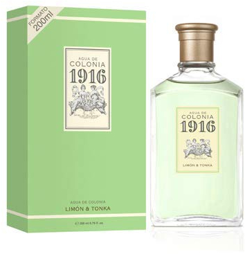 1916 - Limón & Tonka 200 ml, Agua de Colonia Hombre y Mujer, Perfume Unisex, Eau de Toilette Masculina y Femenina, Fragancia Fresca, Cítrica y Delicada, Aroma de Larga Duración