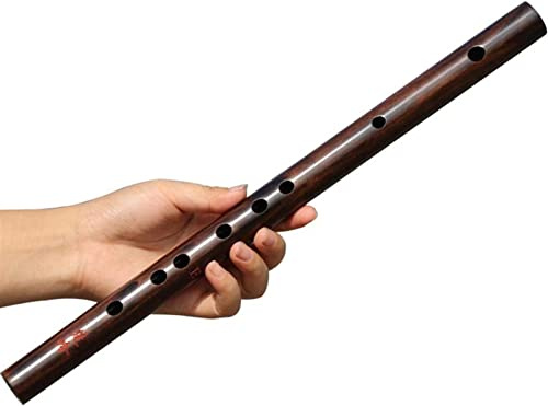 Flauta China Flauta retro caoba de caoba de gama alta madera sólido piccolo niños adulto principiantes estilo antiguo pequeño instrumentos musicales sin agujeros de membrana (Size : D Tone)