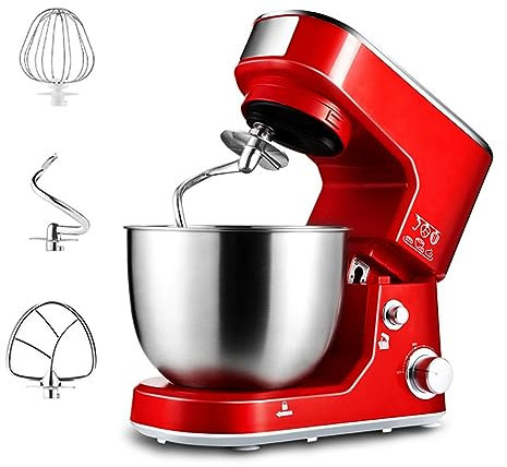 Robot De Cocina Robot Batidora Amasadora Repostería Capacidad De 5 Litros Batidora De Varillas Amasadora Velocidad Ajustable Para Cocina Hornear Pastel Huevo Crema Batidor De Alimentos 1000W ( Color :