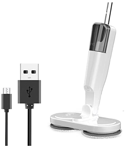 Balai à Vapeur Électrique Rotative Sans Fil à Main - Pulvérisateur de Nettoyage pour Sol, Surfaces et Fenêtres - Recharge des Appareils Ménagers
