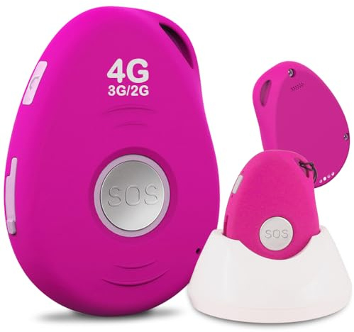 MOBIHO ESSENTIEL Le Basic Sympa 4G/3G/2G – Un Vrai Portable Hyper simplifié - Appels Entrant/sortant en Main Libre – Son Fort – SOS – Loc GPS – Débloqué (Rose)
