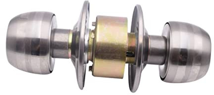 AUTSUPPL Stainless Steel Ball Keyed Entry Lock Set for Bedroom Bathroom Door Knob Lock Keys