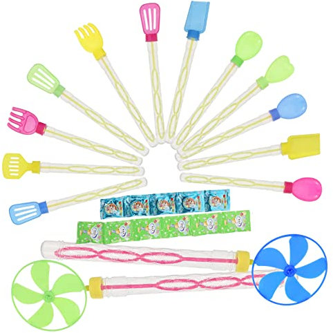 SOPOTUTU Stück Seifenblasenstäbe für Teiliges Strandseifenblasenstäben und Partys Hochzeiten und Outdoor Spaß Zufällige Farbe