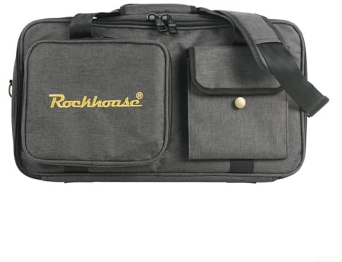 Borsa compatta per pedaliera per chitarra, con scomparti organizzati e protezione per attrezzi (M)
