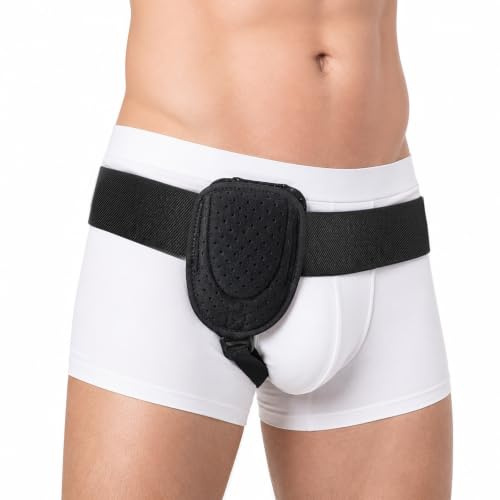 ManeWrap Support Homme, Ceinture Inguinale Réglable, Sangle De Taille Avec Coussin De Compression Et Fermeture Ajustable, Pour Maintien Aine Gauche Droite