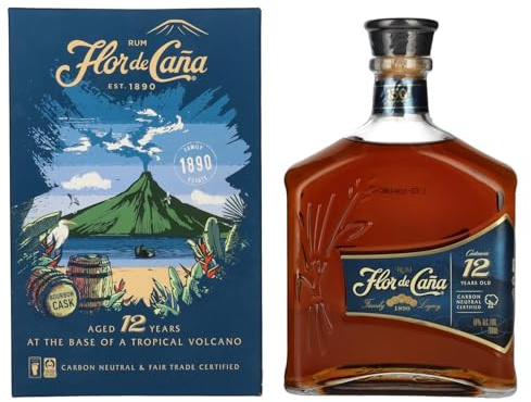 Ron Premium Flor de Caña 12 Años - 1 botella de 70 cl