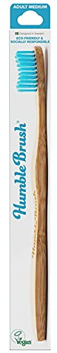 Humble Brush Bambus-Zahnbürste für Erwachsene medium blau 4 Stk.