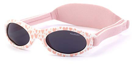 Kiddus Gafas de Sol Bebé Polarizadas CAT4 UV400, 100% Protección UVA/UVB, Banda Ajustable Neopreno sin Patillas, Sin BPA, 6-18 Meses