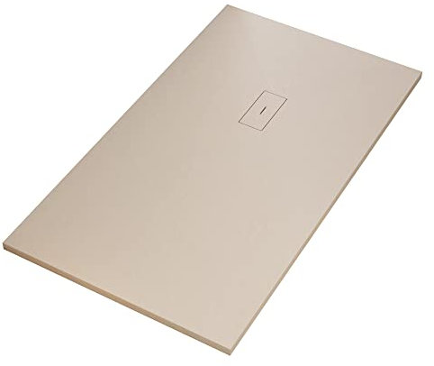 OLIMPO DOCCE - Piatto doccia in marmoresina Crema effetto pietra cemento MAKA - 90x120