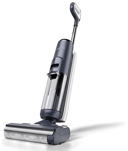 Tineco Floor ONE S5 Smart Cordless Wet Dry Vacuum Cleaner and Mop for Hard Floors, Digital Display, Long Run Time, Great for Sticky Messes and Pet Hair, Space-Saving Design, Blue