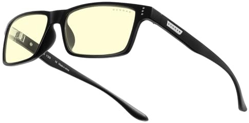 Gunnar Gaming and Computer Eyewear - Vertex - Reading Strength + 2.5, Frame Colour: Onyx, Lens Tint: Amber (Blocks 65% Blue Light & 100% UV Light)- Blue Light Blocking Glasses - Patented lens