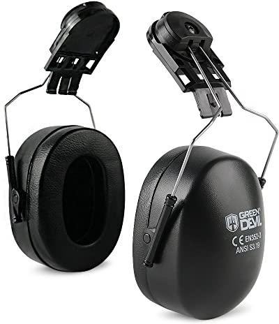 GREEN DEVIL Ohrenschützer 31 dB SNR Schallschutz Gehörschutz für Erwachsene, Schwarz, Unisex, Kunststoff, Modern, EARMUFF