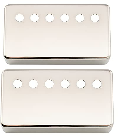 Musiclily Pro 49,2mm Capots Micro Humbucker Argent Nickel Nickel Lot de 2 | pour Guitare électrique USA
