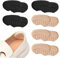 KEYRI 6 Pares esponja Taloneras para Zapatos Protector Talon, Antideslizante Plantillas Autoadhesivas Antirrozaduras Parche Disponible para Hombres y Mujeres (3 Negro + 3 Beige)