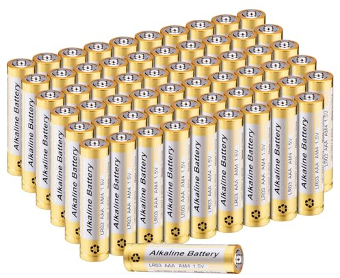 CICMOD Alkaline Batterie AAA, 60 Stück Longlife Batterien 1.5V LR03 Alkalibatterien AAA Alkaline Batterien Auslaufsicher