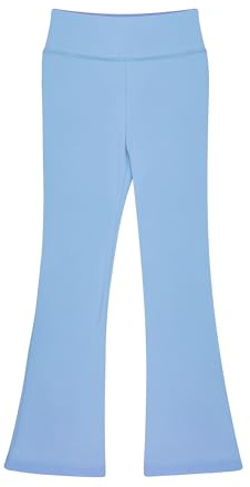 BIG ELEPHANT Slagleggings för flickor, bootcut-yogabyxor för barn, utsvängda byxor med hög midja för dansträning, blå, 12-13 år