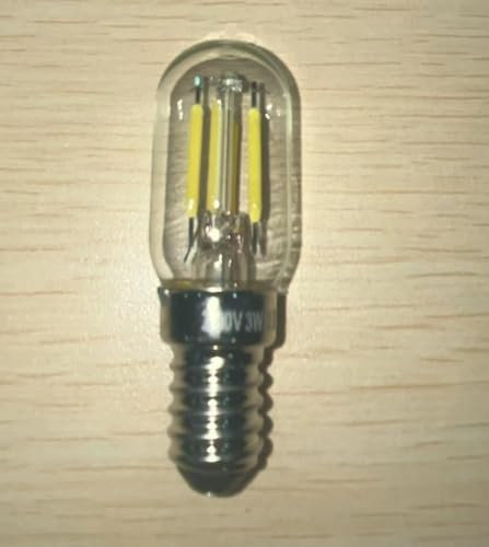 LED Glühbirne E14 Warmweiss 2W 230V, Glühbirne Kühlschrank Led T22 E14 Warmweiß 2700K, Ersatz 25W-30W Halogenlampe, Nicht Dimmbar, für Nachtlicht, Salzlampe, Kronleuchter, Nähmaschine, 2er-Set