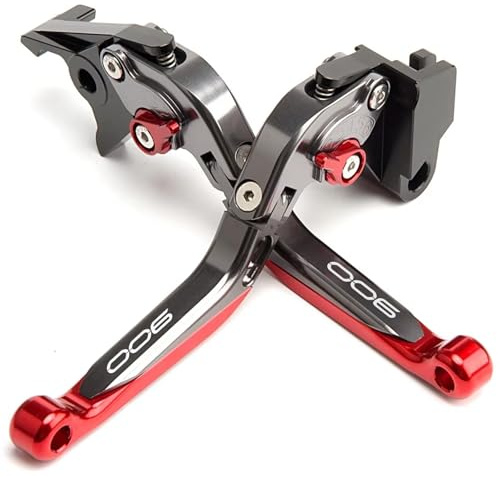 ZESIDIMO Per Kawasaki Z900 Z 900 2017 2018 2019 2020 2021 2022 2023 2024 CNC Regolabile Pieghevole Estensibile Leve Freno Frizione Moto (Rosso)