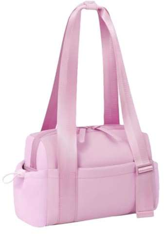 Sports Duffelväska, Fitness Tote Bag, Weekend Getaway Bag, Womens Travel | Bag, Easy Carry Gym, Functional Gym Tote, Stylish Sports Bag for Gym Shopping Outdoor Activities, Rosenröd, riferimento