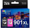 GPC IMAGE 901XL 901 XL Multipack Kompatible für HP 901 Druckerpatronen für HP Officejet 4500 Druckerpatronen J4580 J4680 J4524 J4535 J4540 J4550 J4585 J4624 J4660 J4680c J4860 G510 G510a (2er-Pack)