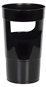 Cofan Portaombrelli in polipropilene Modello Helsinki | Nero | Dimensioni: 27 x 20,6 x 45 cm | Venduto singolarmente