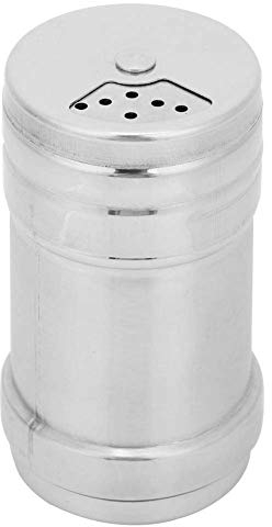 Wisecoco Dispenser di Cannella, Dispenser di Spezie in Acciaio Inossidabile per Sale Zucchero in Polvere Pepe, Gadget da Cucina Organizer per Condimenti Barattolo con Fori di Versamento Regolabili